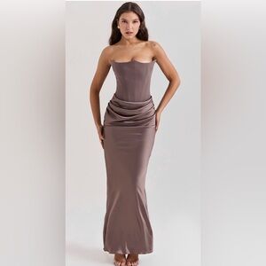 House of CB Persephone dress in color smoke. Regular cup